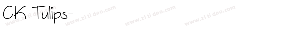 CK Tulips字体转换